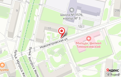 Цветы России на бульваре Матроса Железняка на карте