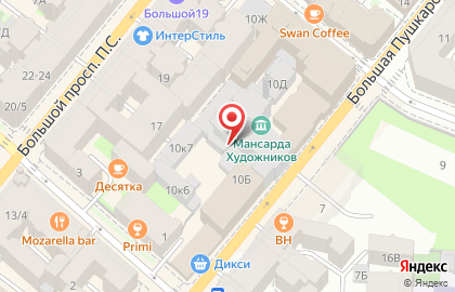 Massimo сеть студий танца на Большой Пушкарской улице на карте