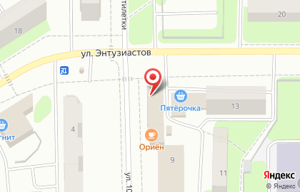 Магазин Мясной союз на улице Энтузиастов на карте