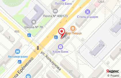 Волгоградский филиал Банкомат, Хоум Кредит энд Финанс Банк в Краснооктябрьском районе на карте