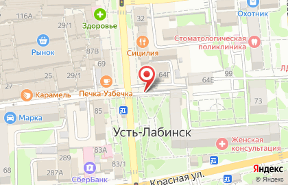 Магазин нижнего белья Грация на улице Ленина на карте