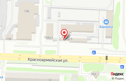Автомойка на улице Красноармейская 19А на карте