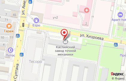 Электро аварийная служба по дачному поселку г. Каспийск РКЦ на карте