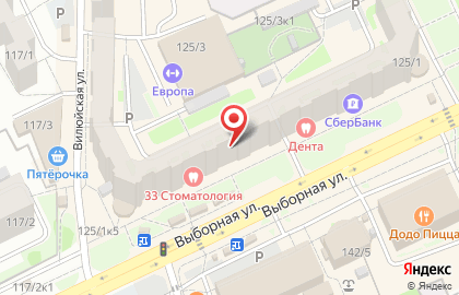 Фирменный магазин Инской в Октябрьском районе на карте