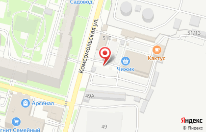 Киоск по продаже фруктов и овощей в Зареченском районе на карте
