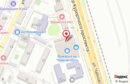 Магазин хозяйственных товаров на ул. Чайковского, 45/1 на карте
