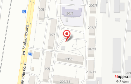 Торговая компания Вселенная на улице Чайковского на карте