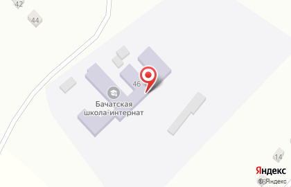 Бачатская общеобразовательная школа-интернат на карте