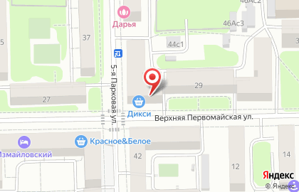 Супермаркет Дикси в Москве на карте