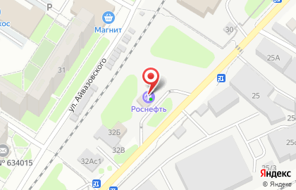 Роснефть в Томске на карте