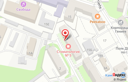 Городская стоматологическая поликлиника №5 в Свердловском районе на карте