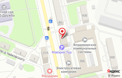 Мерцана на улице Чайковского на карте