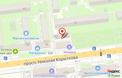 Пекарня Хлебница на проспекте Николая Корыткова на карте