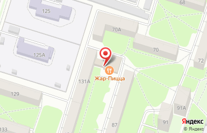 Пиццерия Жар-пицца на улице Чайковского на карте