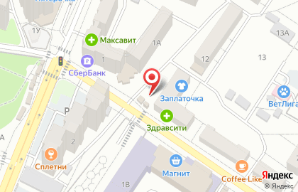 Киоск по продаже мясной продукции в Железнодорожном районе на карте