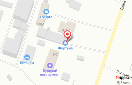 СТО Фортуна на улице Транспортников на карте