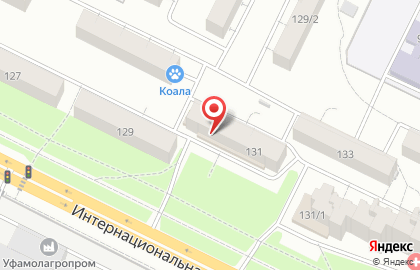 Уфимский филиал Банкомат, МДМ Банк на Интернациональной улице на карте