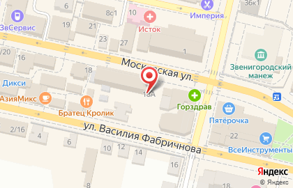 Одинцовское ПАТП на Московской улице на карте