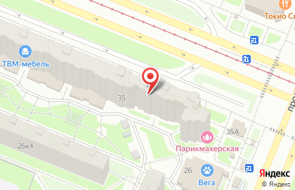 Туристическое агентство Слетать ру на проспекте Просвещения на карте