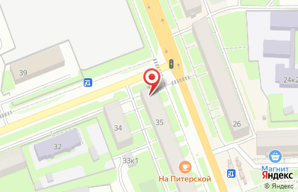 Продовольственный магазин Гном на Большой Санкт-Петербургской улице на карте