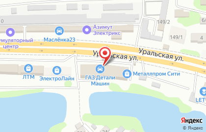 Магазин City Mattress на Уральской улице на карте