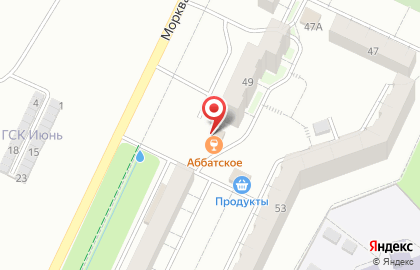 Магазин разливного пива Хмель на Морквашинской улице на карте