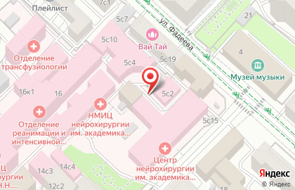 Храм Святого Николая при Институте нейрохирургии им. академика Н.Н. Бурденко на карте