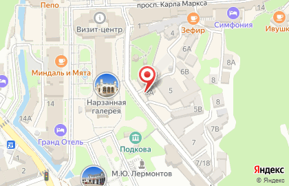 Столовая Союз в Кисловодске на карте