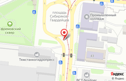 Абсолют на площади Сибиряков-Гвардейцев на карте