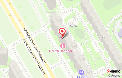Супермаркет Дикси на Комендантском проспекте на карте