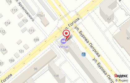 Ресторанно-гостиничный комплекс Versal на улице Гоголя на карте