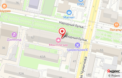 Салон-магазин Мир окон на Народном бульваре на карте