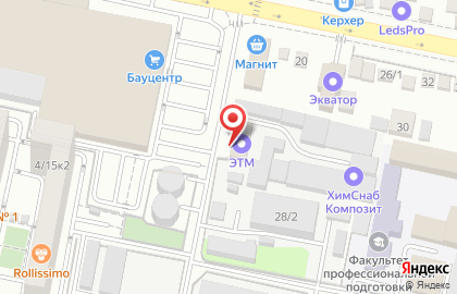 Торговая компания ЭТМ на улице Селезнева на карте