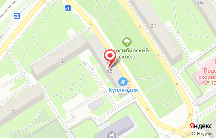 Дефт на Новосибирской улице на карте