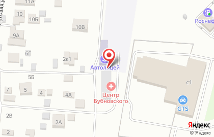 Автолицей на Ярославском шоссе в Пушкино на карте