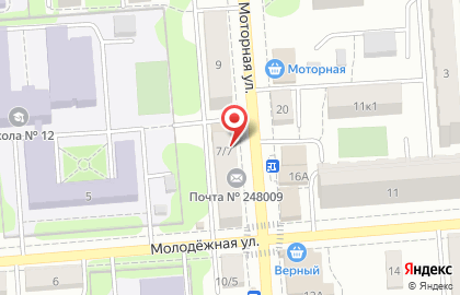 Калужский кондитер на Моторной улице на карте