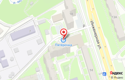 Супермаркет Пятёрочка на Инженерной улице на карте