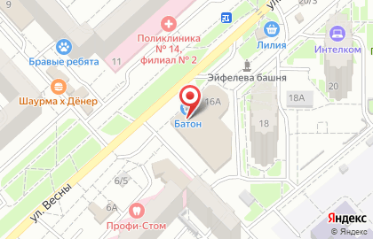Продуктовый дискаунтер Батон в Советском районе на карте