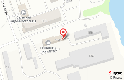 Пожарная часть №57 на Новой улице на карте