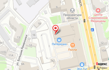 Магазин цифровой и компьютерной техники DNS на Октябрьском проспекте на карте