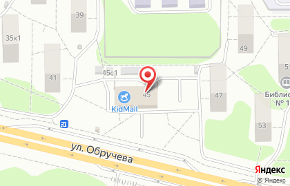 Школа танцев ПроБалет на улице Обручева на карте