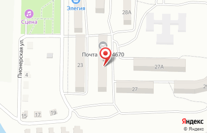 Почтовое отделение Почта России на Парковой улице на карте