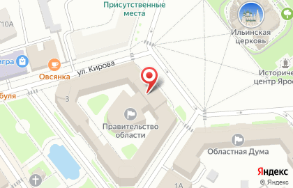 Департамент информационно-аналитического обеспечения Ярославской области на карте