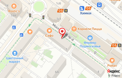 Магазин оптики Пенснэ Оптик на Московской улице на карте