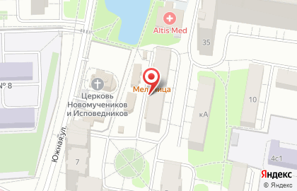 Продовольственный магазин Ангелина на Южной улице на карте