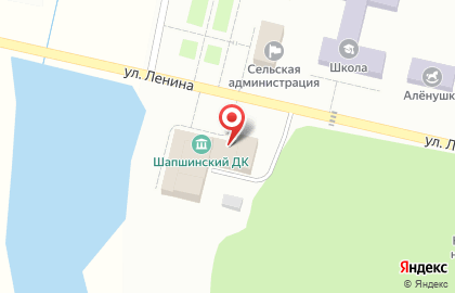 Дом культуры, с. Шапши на карте