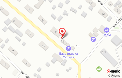 База отдыха Уютная на карте
