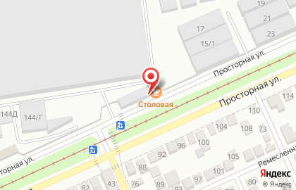 Столовая на Уральской улице на карте