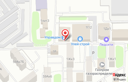 Магазин напольных покрытий и дверей Управдом на бульваре Энтузиастов на карте