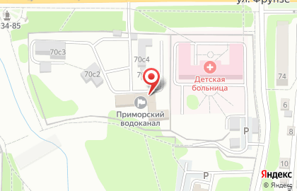 Приморский водоканал во Владивостоке на карте